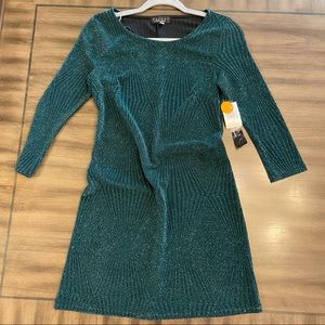 NWT- Glitter green bodycon dress